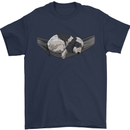 Cocker Spaniel on a Hammock Dog Mens T-Shirt 100% Cotton Navy Blue