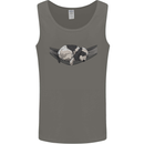 Cocker Spaniel on a Hammock Dog Mens Vest Tank Top Charcoal