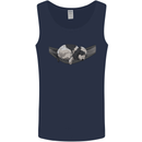 Cocker Spaniel on a Hammock Dog Mens Vest Tank Top Navy Blue