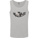 Cocker Spaniel on a Hammock Dog Mens Vest Tank Top Sports Grey