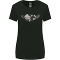 Cocker Spaniel on a Hammock Dog Womens Wider Cut T-Shirt Black