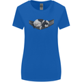 Cocker Spaniel on a Hammock Dog Womens Wider Cut T-Shirt Royal Blue