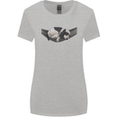 Cocker Spaniel on a Hammock Dog Womens Wider Cut T-Shirt Sports Grey