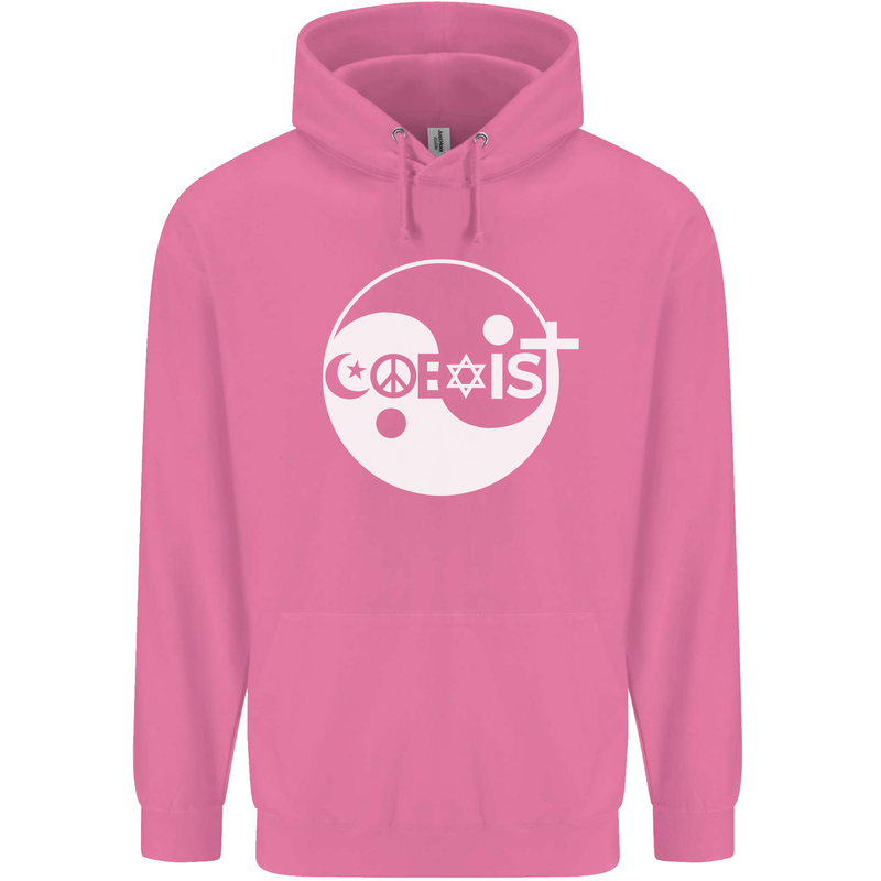 Coexist World Peace Love Religion Hippy Anti War Childrens Kids Hoodie Azalea