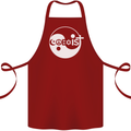 Coexist World Peace Love Religion Hippy Anti War Cotton Apron 100% Organic Maroon