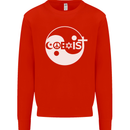 Coexist World Peace Love Religion Hippy Anti War Kids Sweatshirt Jumper Bright Red
