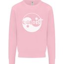 Coexist World Peace Love Religion Hippy Anti War Kids Sweatshirt Jumper Light Pink