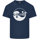 Coexist World Peace Love Religion Hippy Anti War Kids T-Shirt Childrens Navy Blue