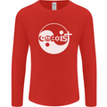 Coexist World Peace Love Religion Hippy Anti War Mens Long Sleeve T-Shirt Red