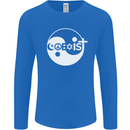 Coexist World Peace Love Religion Hippy Anti War Mens Long Sleeve T-Shirt Royal Blue