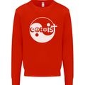 Coexist World Peace Love Religion Hippy Anti War Mens Sweatshirt Jumper Bright Red