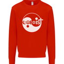 Coexist World Peace Love Religion Hippy Anti War Mens Sweatshirt Jumper Bright Red