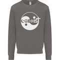 Coexist World Peace Love Religion Hippy Anti War Mens Sweatshirt Jumper Charcoal