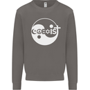 Coexist World Peace Love Religion Hippy Anti War Mens Sweatshirt Jumper Charcoal