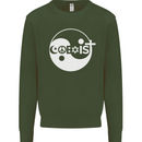 Coexist World Peace Love Religion Hippy Anti War Mens Sweatshirt Jumper Forest Green