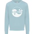 Coexist World Peace Love Religion Hippy Anti War Mens Sweatshirt Jumper Light Blue