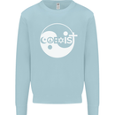 Coexist World Peace Love Religion Hippy Anti War Mens Sweatshirt Jumper Light Blue