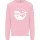 Coexist World Peace Love Religion Hippy Anti War Mens Sweatshirt Jumper Light Pink