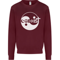 Coexist World Peace Love Religion Hippy Anti War Mens Sweatshirt Jumper Maroon