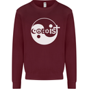 Coexist World Peace Love Religion Hippy Anti War Mens Sweatshirt Jumper Maroon