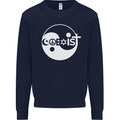 Coexist World Peace Love Religion Hippy Anti War Mens Sweatshirt Jumper Navy Blue