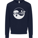 Coexist World Peace Love Religion Hippy Anti War Mens Sweatshirt Jumper Navy Blue