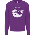 Coexist World Peace Love Religion Hippy Anti War Mens Sweatshirt Jumper Purple