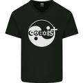 Coexist World Peace Love Religion Hippy Anti War Mens V-Neck Cotton T-Shirt Black