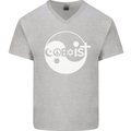 Coexist World Peace Love Religion Hippy Anti War Mens V-Neck Cotton T-Shirt Sports Grey