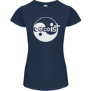 Coexist World Peace Love Religion Hippy Anti War Womens Petite Cut T-Shirt Navy Blue