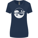 Coexist World Peace Love Religion Hippy Anti War Womens Wider Cut T-Shirt Navy Blue