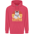 Coffee Because Murder is Wrong Funny Dog Childrens Kids Hoodie Heliconia