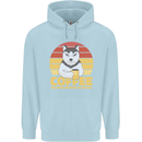 Coffee Because Murder is Wrong Funny Dog Childrens Kids Hoodie Light Blue