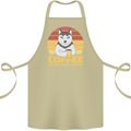 Coffee Because Murder is Wrong Funny Dog Cotton Apron 100% Organic Khaki