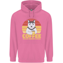 Coffee Because Murder is Wrong Funny Dog Mens 80% Cotton Hoodie Azelea