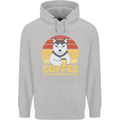 Coffee Because Murder is Wrong Funny Dog Mens 80% Cotton Hoodie Sports Grey