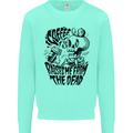 Coffee Raises Me from the Dead Skull Kids Sweatshirt Jumper Peppermint