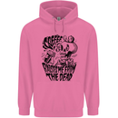 Coffee Raises Me from the Dead Skull Mens 80% Cotton Hoodie Azelea