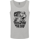 Coffee Raises Me from the Dead Skull Mens Vest Tank Top Sports Grey
