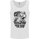 Coffee Raises Me from the Dead Skull Mens Vest Tank Top White