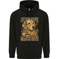 Coffee and Golden Retriever Funny Dog Mens 80% Cotton Hoodie Black