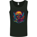 Colourful Dream Sunset Skull Mens Vest Tank Top Black