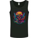 Colourful Dream Sunset Skull Mens Vest Tank Top Black