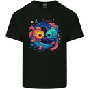 Colourful Kawaii Pisces Star Sign Zodiac Fish Kids T-Shirt Childrens Black