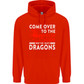 Come to the Welsh Side Dragons Wales Rugby Childrens Kids Hoodie Bright Red