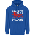 Come to the Welsh Side Dragons Wales Rugby Childrens Kids Hoodie Royal Blue