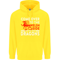 Come to the Welsh Side Dragons Wales Rugby Childrens Kids Hoodie Yellow
