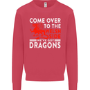 Come to the Welsh Side Dragons Wales Rugby Kids Sweatshirt Jumper Heliconia