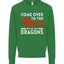 Come to the Welsh Side Dragons Wales Rugby Kids Sweatshirt Jumper Irish Green