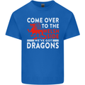 Come to the Welsh Side Dragons Wales Rugby Kids T-Shirt Childrens Royal Blue